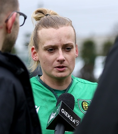 Marlena Hajduk po meczu GKS - Śląsk [WIDEO]