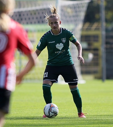 Marlena Hajduk po meczu GKS - Tarnovia [WIDEO]