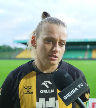 Marlena Hajduk po meczu GKS - Śląsk [WIDEO]