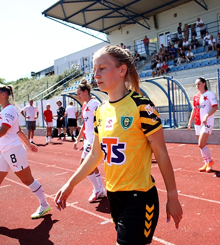 Julia Włodarczyk po meczu Slavia - GKS [WIDEO]