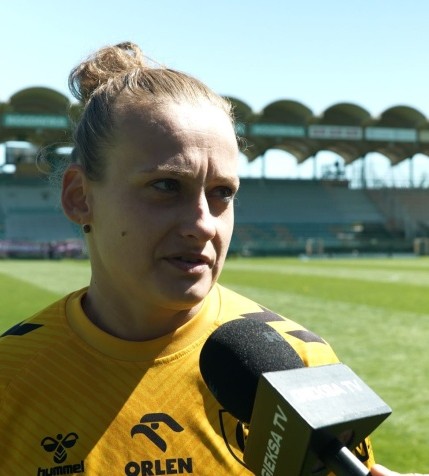 Marlena Hajduk po meczu Górnik Łęczna - GKS [WIDEO]
